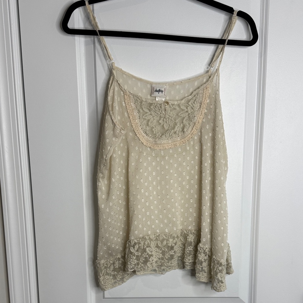 Daytrip Cream Lace Camisole